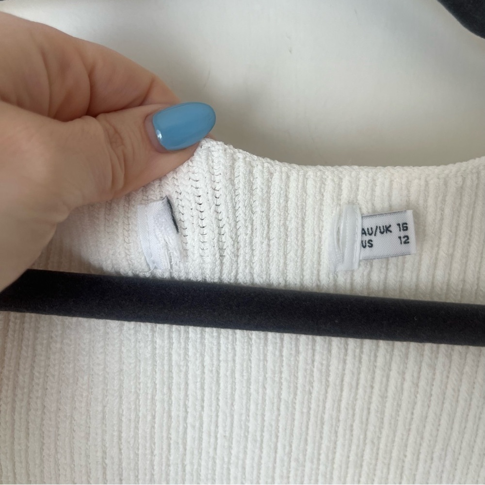 Petal & Pup Aquerelle White Stretch Knit Sweater 12 - Picture 3 of 16